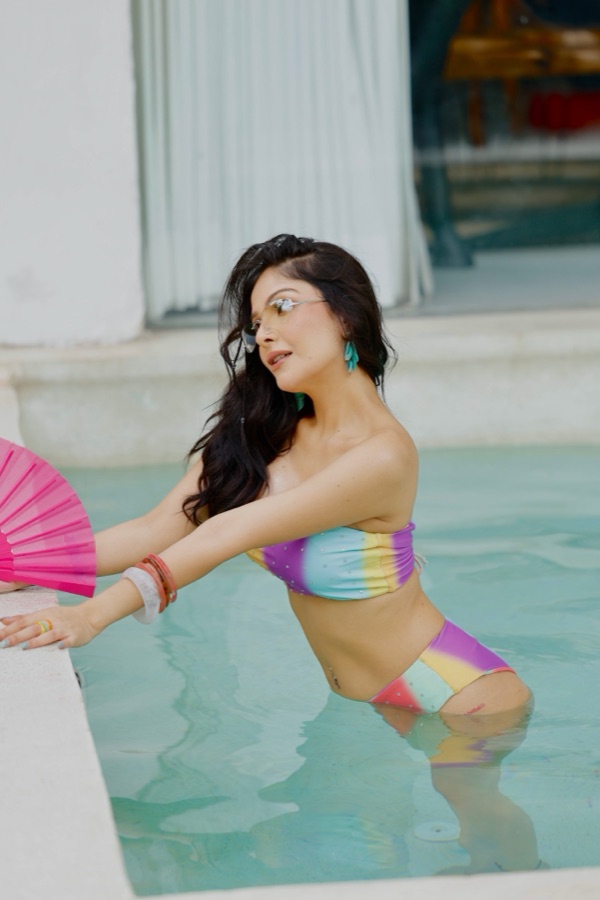 The Rainbow Sunset Strass Bikini
